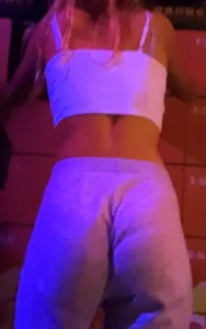 Blonde Club Teen with a fat ass