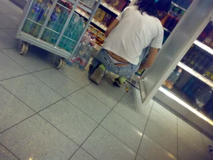 Huge collection of whale tails, ass cracks and panty peeks in public