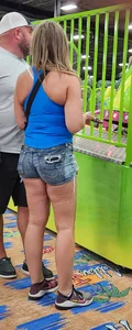 Cute Blonde Milf in shorts
