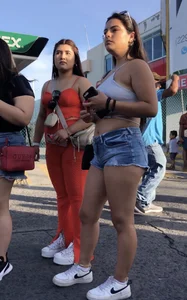 cute latina showing cheeks !!!
