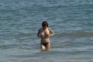 Sexy mature girls on Vilanova topless beach