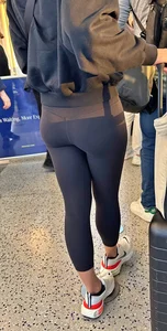 Hot Blonde in ALO at airport (with face)