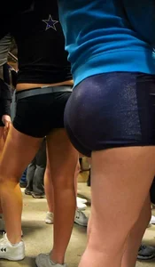Booties in Spandex Mini Shorts Pics Collection
