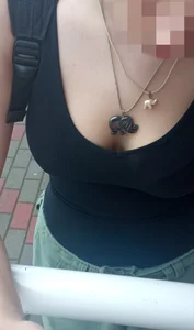 Pretty cleavage (the same girl form “Those tits almost popped put”)