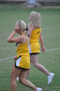 Candid cheerleaders
