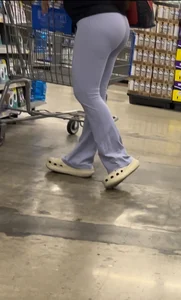 Sexy  preggo Latina (purple leggings)