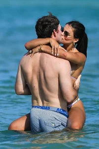 Brooks Nader looking sexy in a little bikini on a beach in Miami
