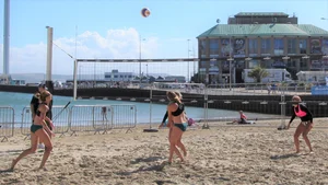 Weymouth beach volleyball girls 2018