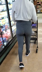 Tight ass in grey tiktok spandex