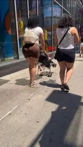 Dominican FAT ASS in brown could NOT resist