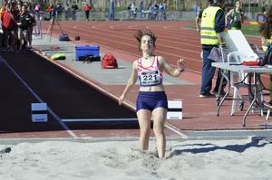 Candid track and field girls