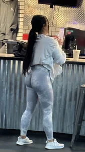 Spandex with tight wedgie