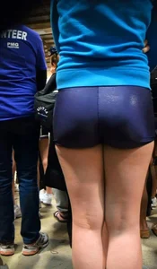 Booties in Spandex Mini Shorts Pics Collection