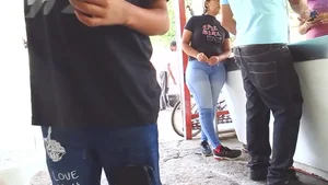 407 Great Ass Milf Latina Employee in a Local Market