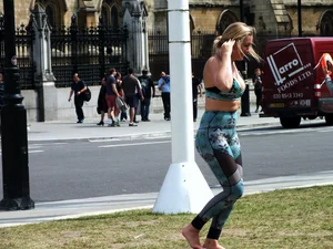 Candid sexy yoga girls