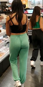 Green Sweats butt