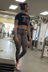 Nice and tight College Gym Girl (Face Shots)