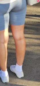 LoVely AZN - Blue Yoga Shorts (VPL)