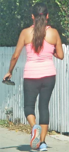Candid girls in leggings and tights