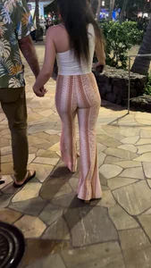 Hot girl showing off her ass with boyfriend (OC)