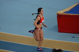 Candid track and field girls