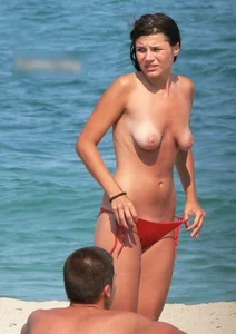 Nude beach and topless girls