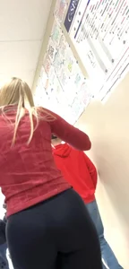 fit blonde with nice ass pt. 1 and 2