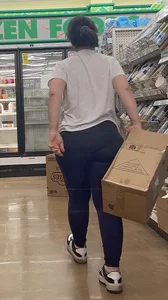 Cute Bare-Faced College PAWG with VPL on HEAVY ASS