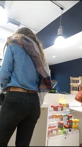 Hot Booty in Black Jeans Store Candid Creepshot