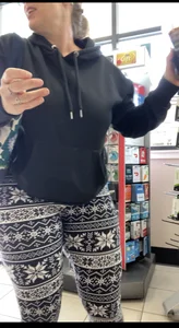 Leggings Fat Ass Milf RedHead Front And Ass Caps
