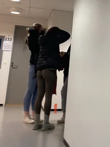 Girls With Very Hot Butts in Leggigns - Gym Locker Room Creepshots Series