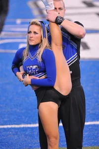 Candid cheerleaders