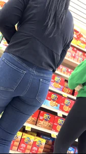 2 hot latinas - some upshots, jean or yoga pants ass?