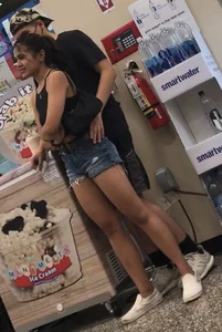 Leggings and shorts while running errands