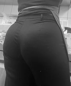 Thicc girl with a nice chubby butt