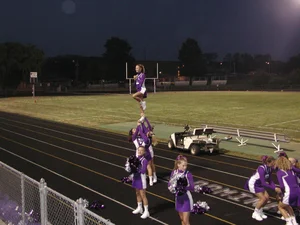 Candid cheerleaders