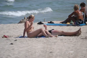 Sexy girls on nude beach Promorsk in Bulgaria