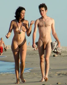 Nude beach and topless girls