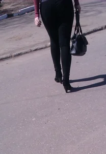 Legs in Tight Jeans on the Street