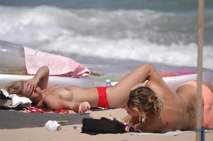 Sexy nude beach girls on Zlote Beach in Bulgaria