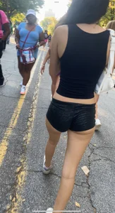 Cheeks hanging out tight shorts
