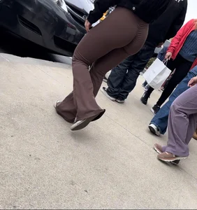 Nice ASIAN Shopping (brown Flares)