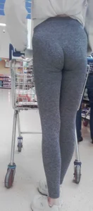 Hot teen in grey leggings