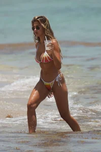 Kara Del Toro bikini candids in Miami