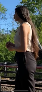 Tight ass  Latina with VPL and face shots