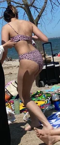 Standers on the beach