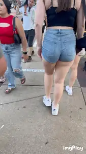Summer means PAWG jean shorts