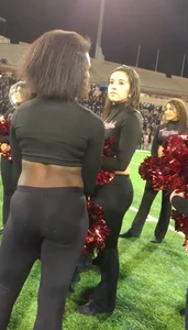 Candid cheerleaders
