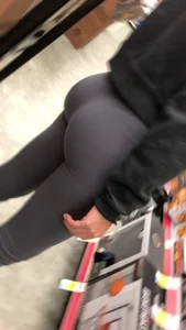 Busted creeping a girl Tiffany in leggings with a great ass