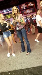 Petite white girl in tiny shorts